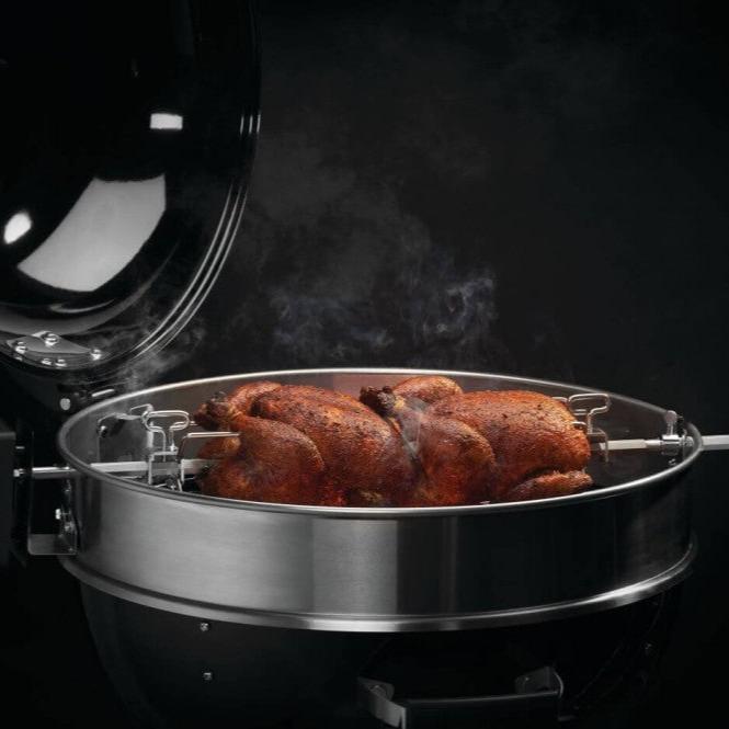 Heavy Duty Rotisserie Kit for PRO Charcoal Kettle 22 and 18-inch Grills