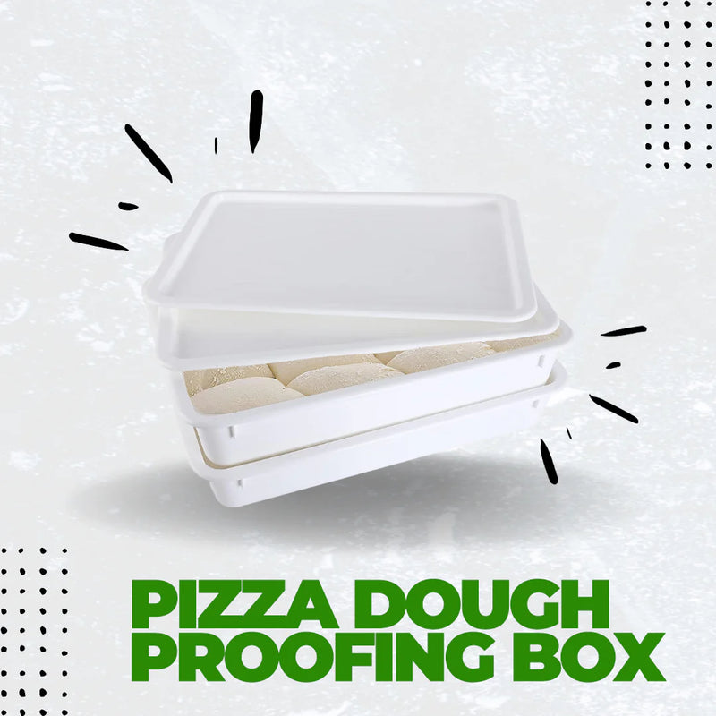 La Piazza - Pizza Dough Proofing Box - Stackable Commercial Quality Trays with Lid (17.50 x 12.5 Inches) - 1 Tray and 1 Lid