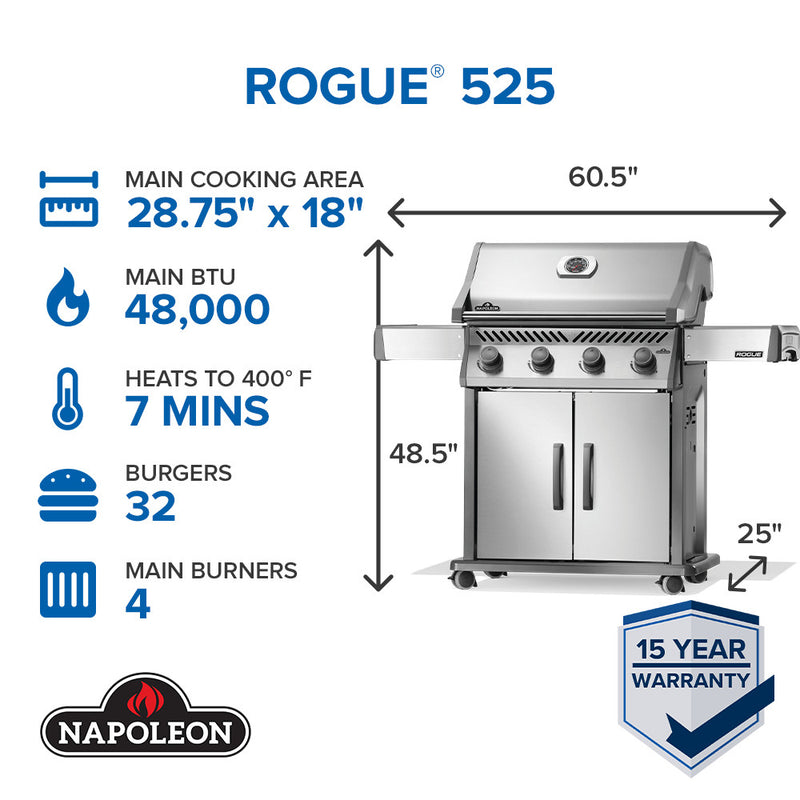 Rogue® 525 Stainless Steel