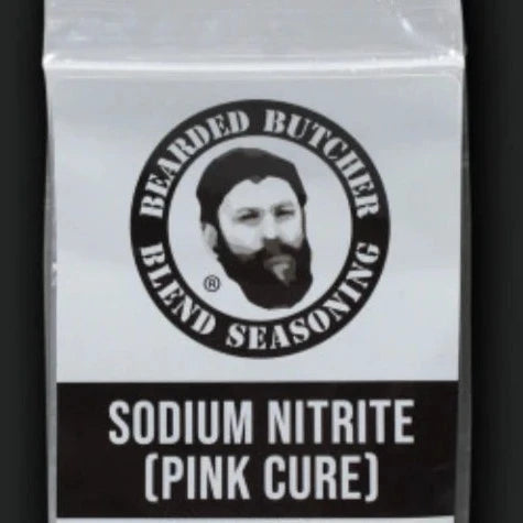 Bearded Butchers Pink Curing Salt (Sodium Nitrite) - 1 oz for 25 lb Meat