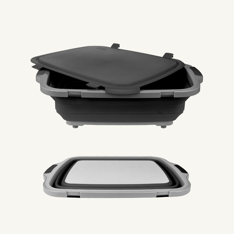 Drip EZ Prep Tub V2 in black for organized marinating and meal preparation with improved design