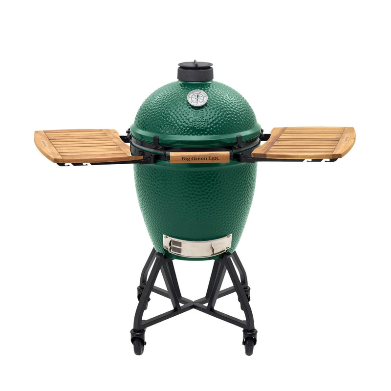 A Picture of a Big Green Egg BBQ