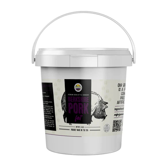 Berkshire Premium Pork Lard - 1.5lb Tub | Backyard Grills