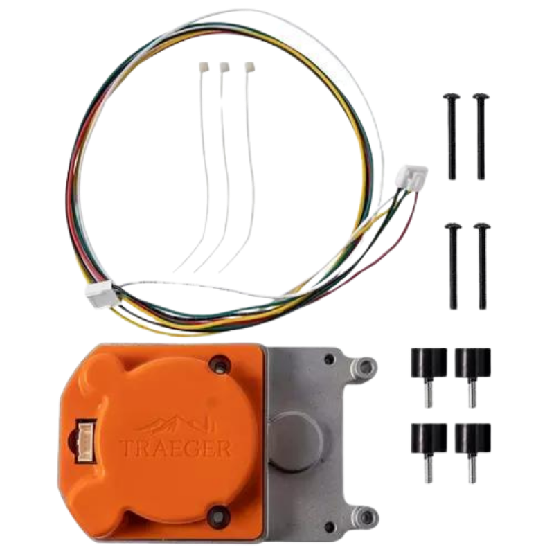 Traeger DC Auger Motor Kit KIT0577 replacement part with wiring and mounting hardware