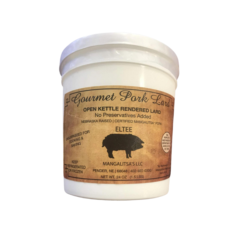 Pork Lard 1.5lb Tub Backyard Grills Inc