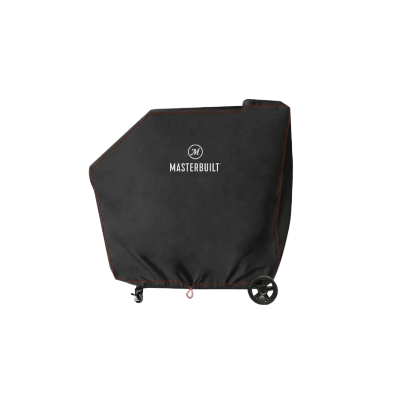 Large black fabric cover that encases the whole grill