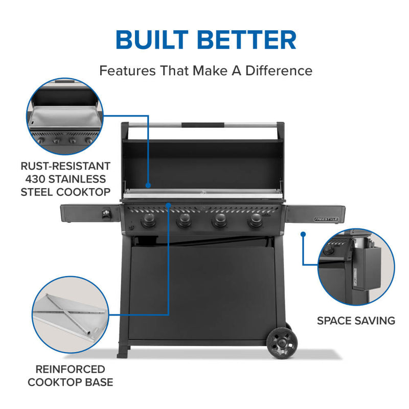 Freestyle™ 36 Inch Griddle Rust-Resistant Stainless Steel Cooktop