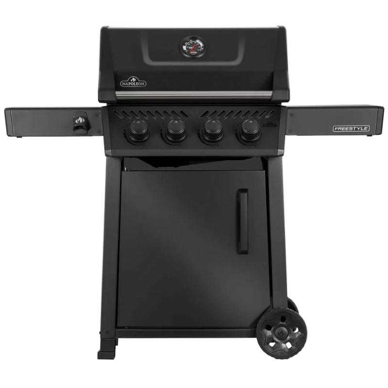 Black barbecue grill on a white background