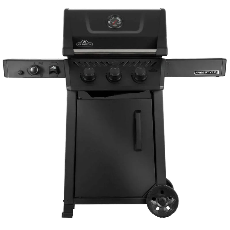 Black barbecue grill on a white background
