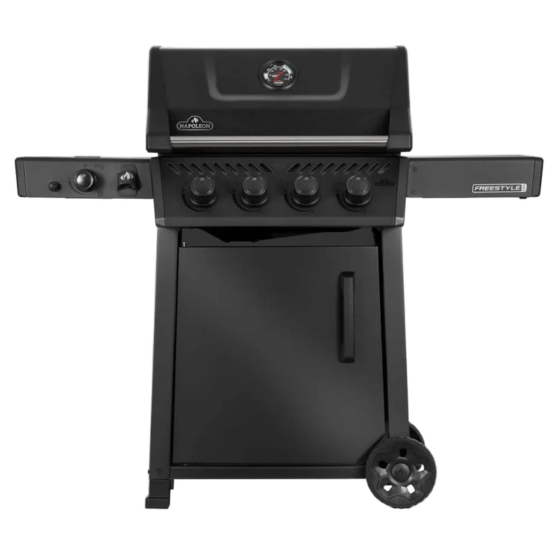 Black barbecue grill on a white background