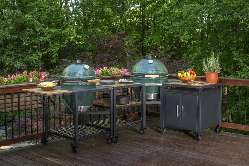 a modular nest corner unit bbq on a deck outdoors