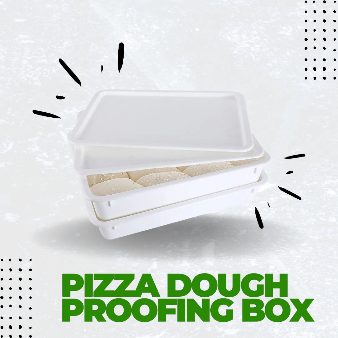 La Piazza - Pizza Dough Proofing Box - Stackable Commercial Quality Trays with Lid (17.50 x 12.5 Inches) - 2 Trays and 2 Lids