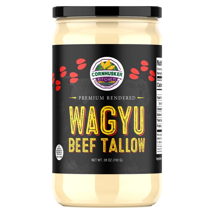 Premium Rendered Wagyu Beef Tallow Jar 28oz