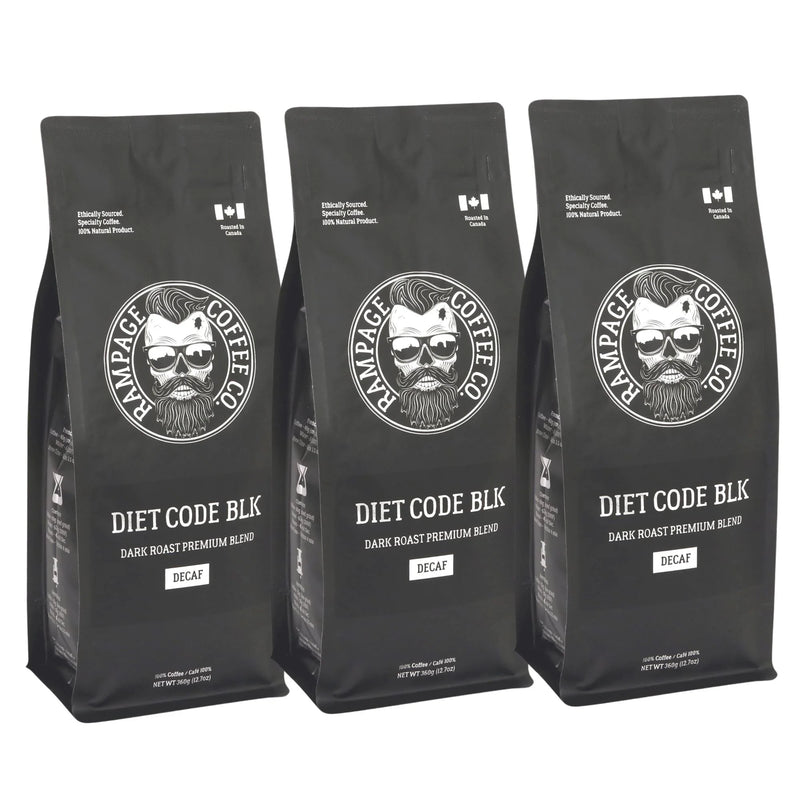 DIET CODE BLK | Dark Roast Decaf Blend - 340g Ground