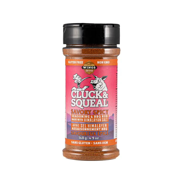 Cluck & Squeal - Savory Spicy Seasoning & BBQ Rub made with Himalayan Salt