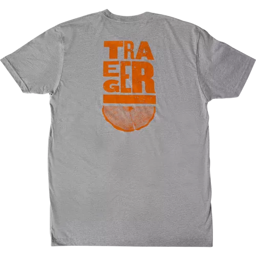 Traeger Wood Block T-Shirt - Heather Grey