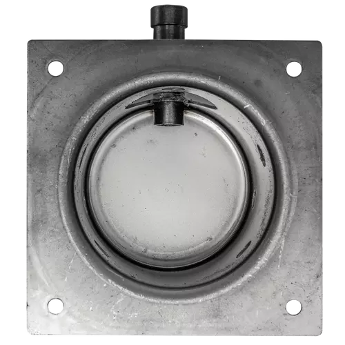 Replacement metal fire pot with four screw holes in each corner